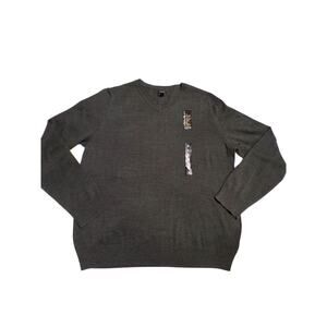 Apt‎ 9 Merino Wool Mens size XL NWT V-Neck Prep Grungecore Sweater Office Career